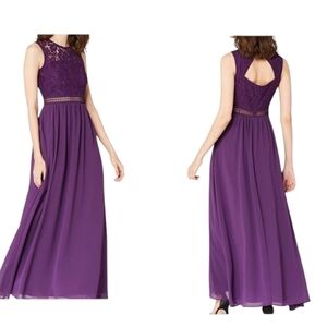 NWT Truth & Fable Maxi Dress JCM-36282 Bright Violet purple  Size L
